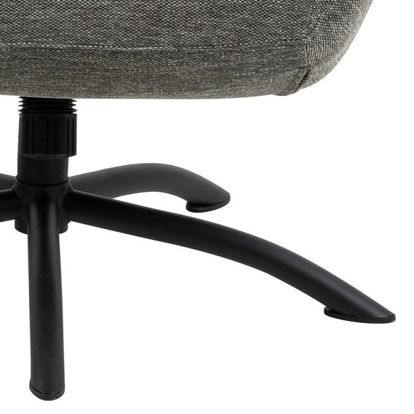 Fotel z podnóżkiem Talgarth szary - ACTONA